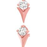Junipurr Tulip Push-In Stud Earring, 14k Rose Gold