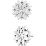 Junipurr Southern Belle Push-In Stud Earring, 14k White Gold