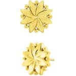 Junipurr Southern Belle Push-In Stud Earring, 14k Yellow Gold