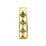 BVLA Pyramid Strip Threaded Stud Earring, 14k Yellow Gold