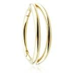 Double Band Conch Clicker Earring, 14k Yellow Gold, 11mm-12mm