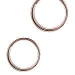 Gold Clicker Hoop, 16ga, Conch Ring, 18k Rose Gold