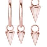 Spike Charm for Clicker Hoop, 18k Rose Gold