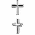 Cross Threaded Stud Earring, 18k Rose Gold