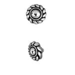 Shield Threaded Stud Earring, Steel
