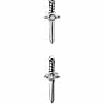 Gem Dagger Threaded Stud Earring, Steel