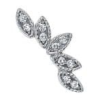 BVLA Serenity Threaded Stud Earring, 14k White Gold