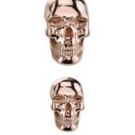 BVLA Skull Threaded Stud Earring, 14k Rose Gold