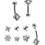 Beaded Sun Rook Bar, Titanium
