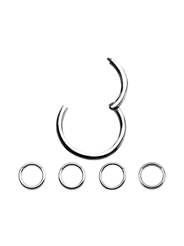 Implant Grade Titanium Hinged Segment Ring Clicker