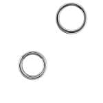 Gold Clicker Hoop, 16ga, Small, 18k White Gold