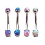 Double Created Opal Rook Bar, Steel