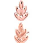 Junipurr Fernanda Push-In Stud Earring, 14k Rose Gold