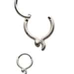 Snake Daith Clicker Earring, V2, Steel, 8mm