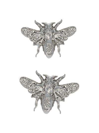Anatometal Bee Push-In Stud Earring, 18k White Gold