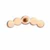 Millgrain Cluster Threaded Stud Earring, 14k Rose Gold
