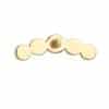 Millgrain Cluster Threaded Stud Earring, 14k Yellow Gold