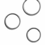 Gold Clicker Hoop, 16ga, Medium, 18k White Gold