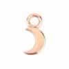 Moon Charm for Clicker Hoop, 14k Rose Gold