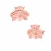 Junipurr Mini Bee Push-In Stud Earring, 14k Rose Gold