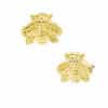 Junipurr Mini Bee Push-In Stud Earring, 14k Yellow Gold