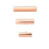 Dome Bar Threaded / Push-In Stud Earring, 14k Rose Gold