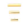 Dome Bar Threaded / Push-In Stud Earring, 14k Yellow Gold