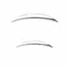 Parenthesis Threaded Stud Earring, 14k White Gold