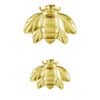 Bee Threaded / Push-In Stud Earring, 18k Yellow Gold