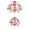 Bee Threaded / Push-In Stud Earring, 18k Rose Gold