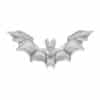 Anatometal Vampire Bat Threaded Stud Earring, 18k White Gold