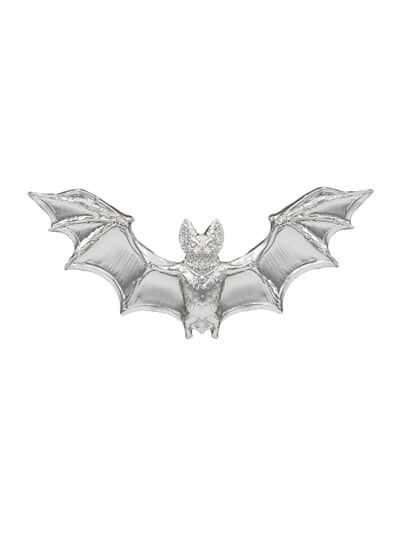 Anatometal Vampire Bat Threaded Stud Earring, 18k White Gold