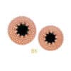 Anatometal Gemmed Hera Push-In Stud Earring, 18k Rose Gold