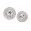 Anatometal Gemmed Hera Push-In Stud Earring, 18k White Gold