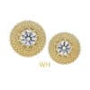 Anatometal Gemmed Hera Push-In Stud Earring, 18k Yellow Gold