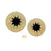 Anatometal Gemmed Hera Push-In Stud Earring, 18k Yellow Gold