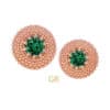 Anatometal Gemmed Hera Push-In Stud Earring, 18k Rose Gold