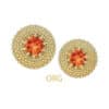 Anatometal Gemmed Hera Push-In Stud Earring, 18k Yellow Gold