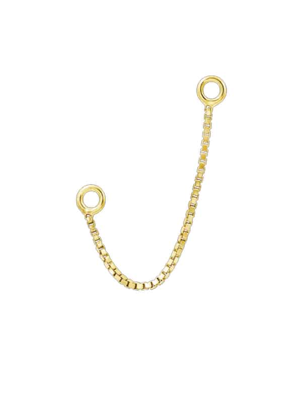 Box Chain, 14k Yellow Gold