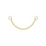 Beaded Chain, 14k Yellow Gold