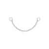 Beaded Chain, 14k White Gold