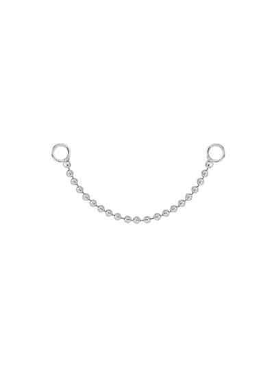 Beaded Chain, 14k White Gold