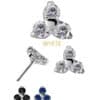 Trinity Push-In Stud Earring, CoCr NF