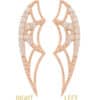 BVLA Charlotte's Web Double-Threaded Stud Earring, 14k Rose Gold