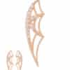 BVLA Charlotte's Web Double-Threaded Stud Earring, 14k Rose Gold
