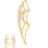 BVLA Charlotte's Web Double-Threaded Stud Earring, 14k Yellow Gold