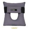 Gray piercing pillow