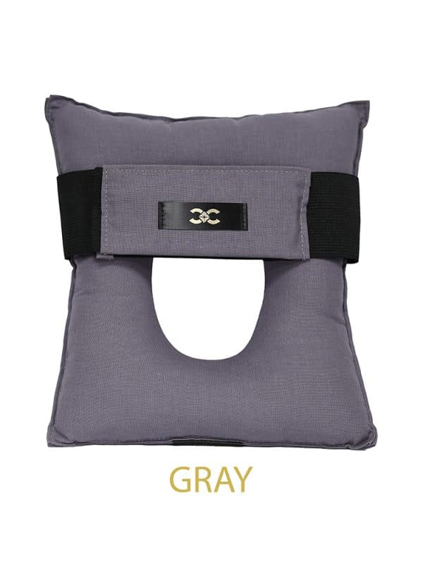 Gray piercing pillow