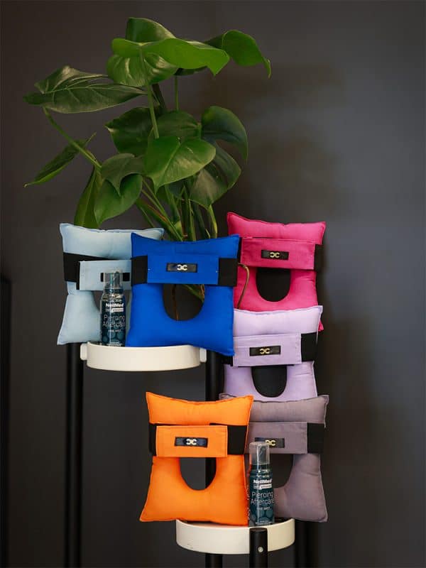 Piercing Pillow with Adjustable Headstrap