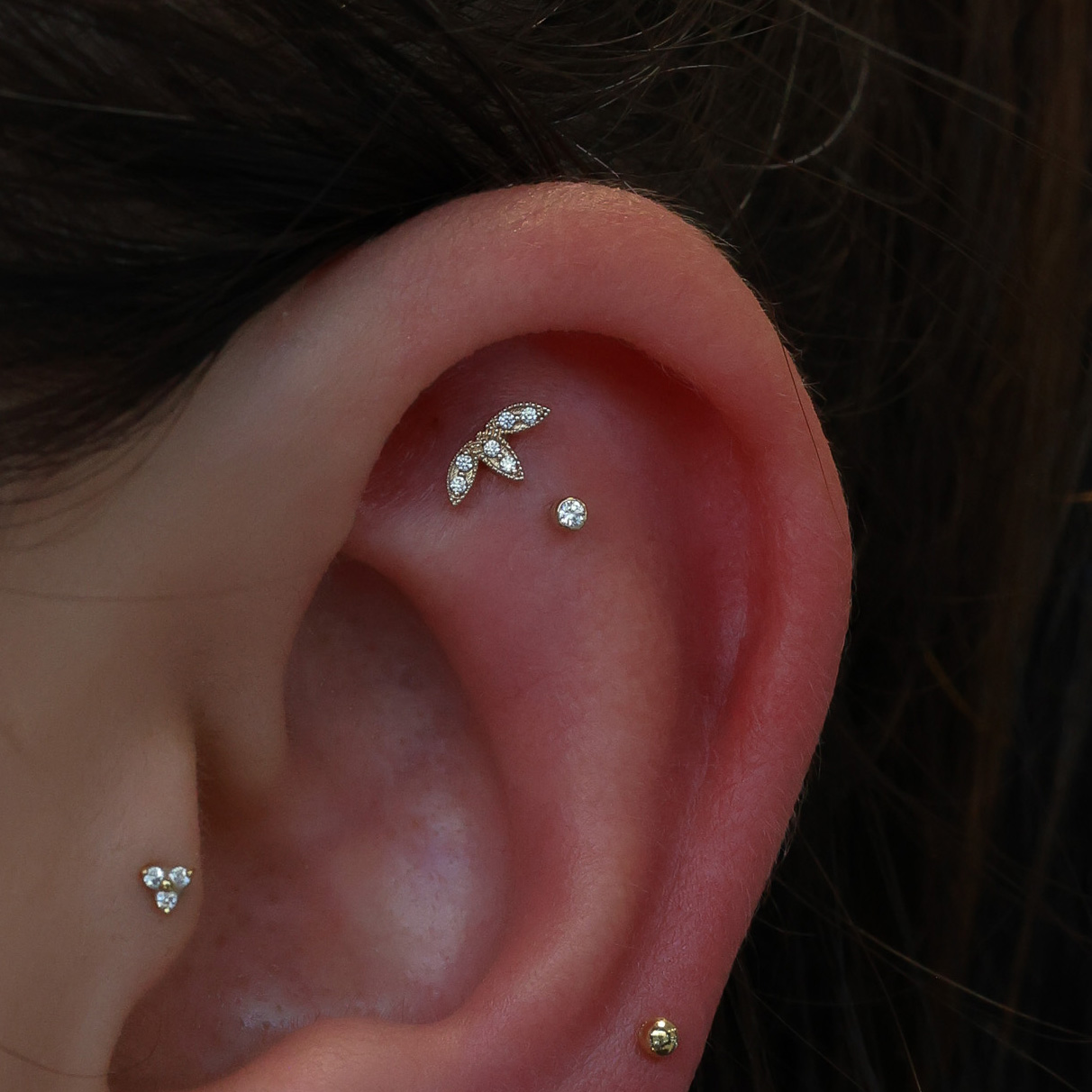 Double Flat Piercing
